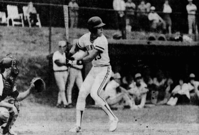 Mike Piazza, seen here hitting as a junior for Phoenixville High School near Philadelphia, hit 23 home runs during his high school career.