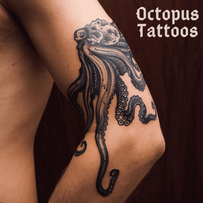 Fabelhaftes Oktopus-Tattoo von Oleksandra Riabichko @oleksas.tattoos in Deutschland.