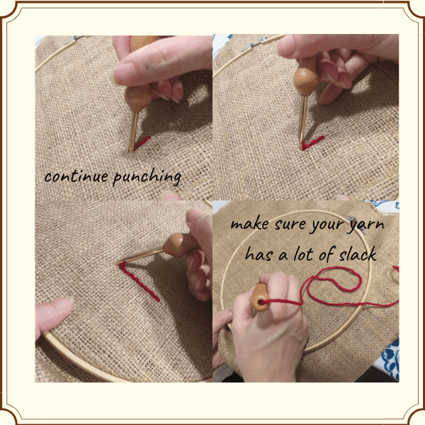 Punch Needle StepbyStep Craft Tutorial for Beginners