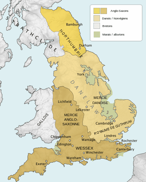 The expanse of Danish settlement accounts for the extent of influence.