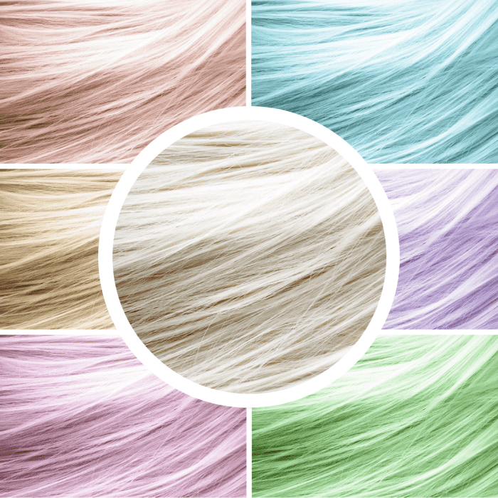 Some of the potential pastel looks you could create.