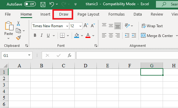 How to Add the Draw Tab in MS Excel - TurboFuture