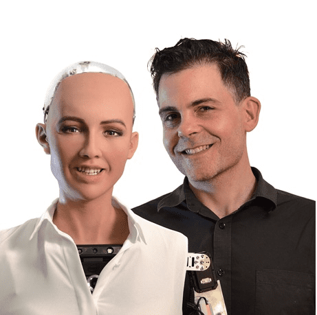 Former Disney Imagineer David Hanson invented Sophia. Sophia got her style from the ancient Egyptian Queen Nefertiti, Audrey Hepburn, and Hanson's wife.