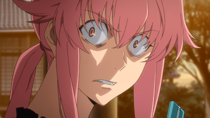 You do not want to see these eyes, and if you do, odds are you won't be around to see them a second time. Yuno Gasai is the main threat in "Future Diaries."