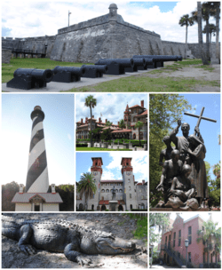 In this photo you can see some of the most popular locations around St Augustine Florida.