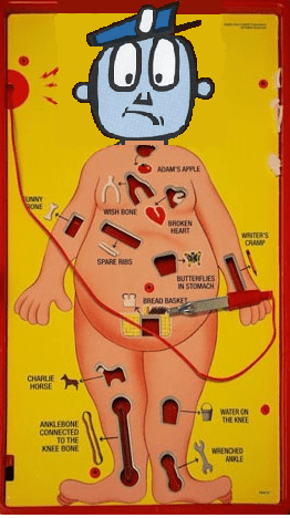 Although author Mel Carriere never did obtain a medical degree, he did train extensively on one of these 1970s vintage surgery simulators.