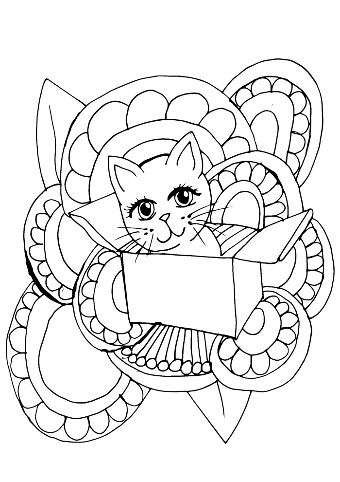 10 Free Printable Cat Coloring Pages for Kids - HubPages