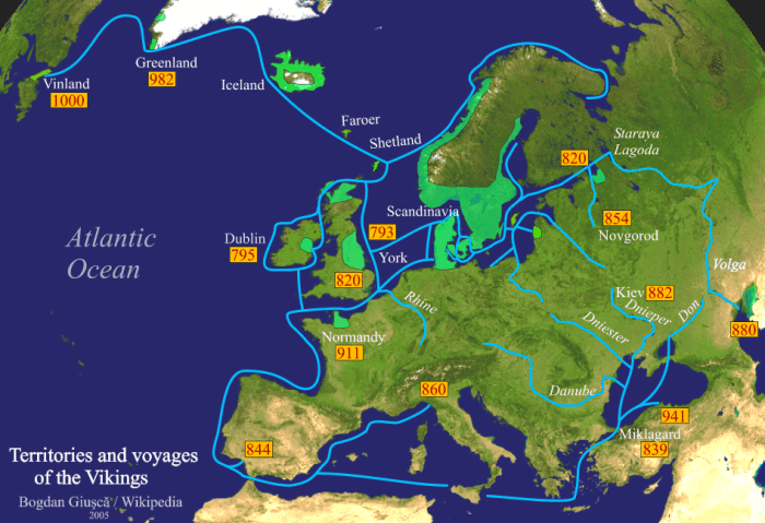 The bigger picture: Viking expansion and voyages around Europe and Middle Sea (Mediterranean)