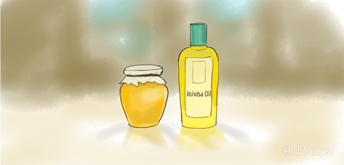 Jojoba oil and honey, mixed into a paste, make a great exfoliant when applied daily and removed with a soft brush.