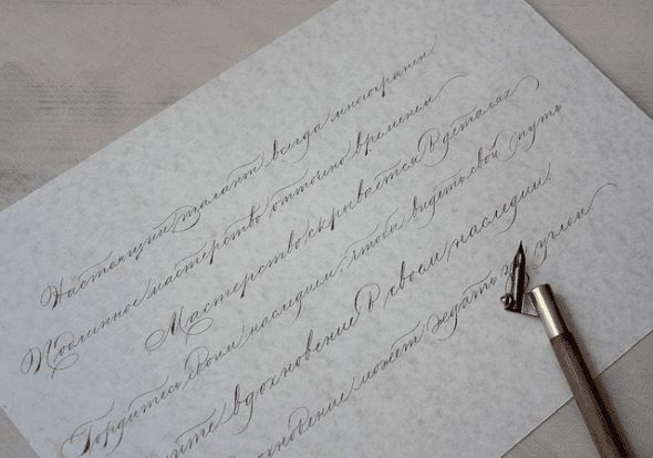 Oblique pen holders are used by right-handers when working with steep writing angles. They allow you to control the pressure of the nib on the page a lot easier on extreme sloping angles than you can with regular straight pens.
