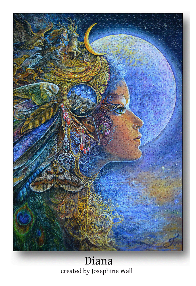This Jigsaw Puzzle is titled Diana and is made from the artwork of 'Josephine Wall'