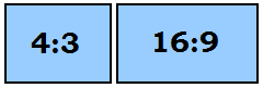 Figure 2. The two most common aspect ratios compared side by side. The aspect ratio in this case affects how wide the display is.