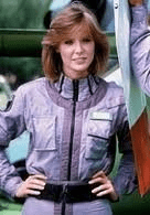Jean Bruce Scott as the adventure seeking Caitlin O'Shaughnessy in the second and third seasons of the iconic show Airwolf
