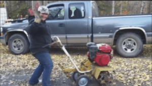 The tiller engine blew up while I was tilling my garden so now that I have the tiller running again I am off to finish the work.