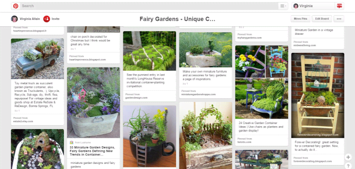 See how these unusual containers look with the mosses, ferns, little stepping stones and other pieces of the fairy garden in place.