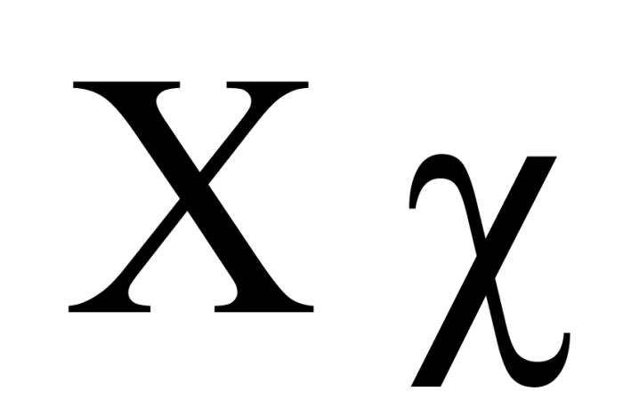 Greek letter Chi