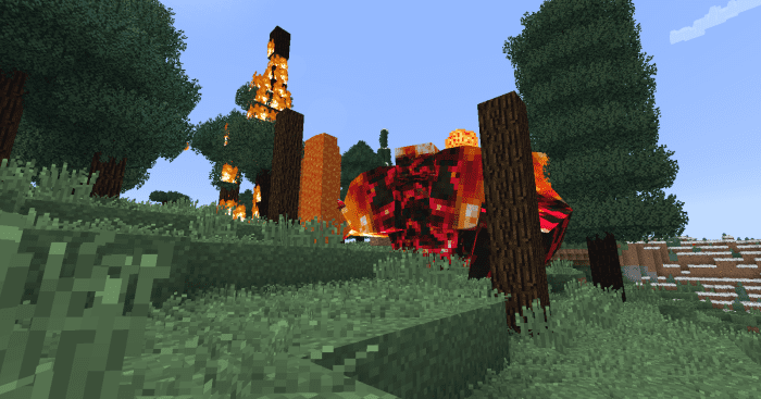 Few monsters can do as much damage to a forest as an umber lobber. Not only does this subspecies of the lava-dwelling lobber throw molten rock at the player, but it also launches balls of magma in random directions throughout the fight.