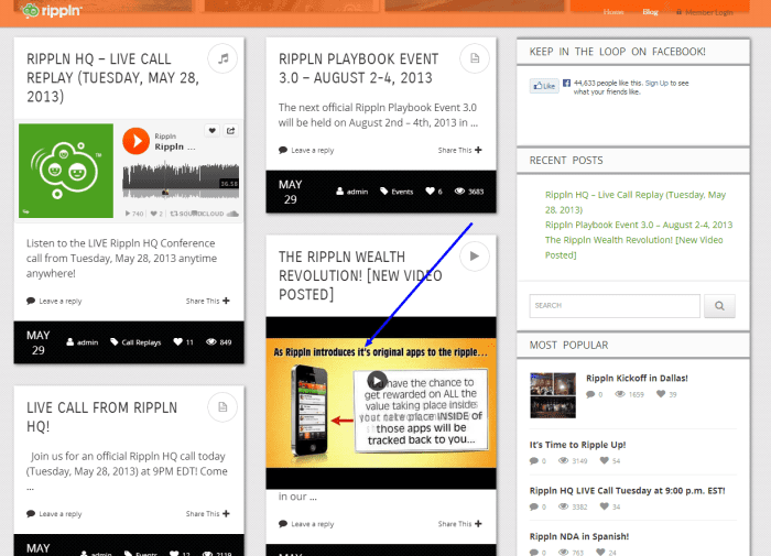 Rippln Blog, as of June 2013. Seems they can't even spell "its" properly.There are no useful details.