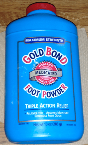 It doesn't really matter what kind of powder you use, so long as you wash it all off.