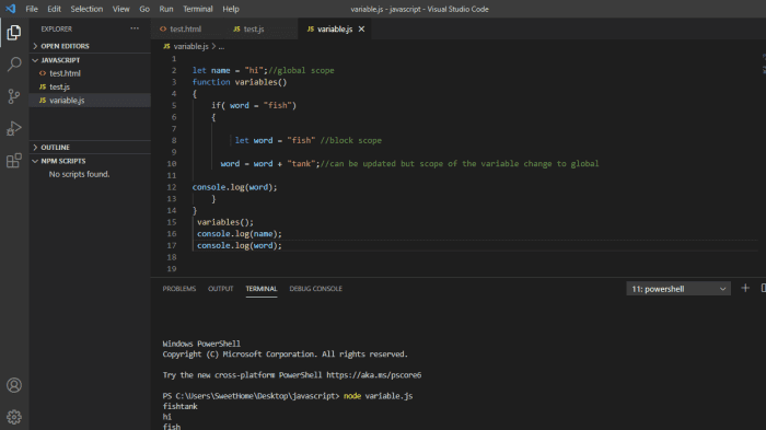 Javascript - Variables and Scope - HubPages