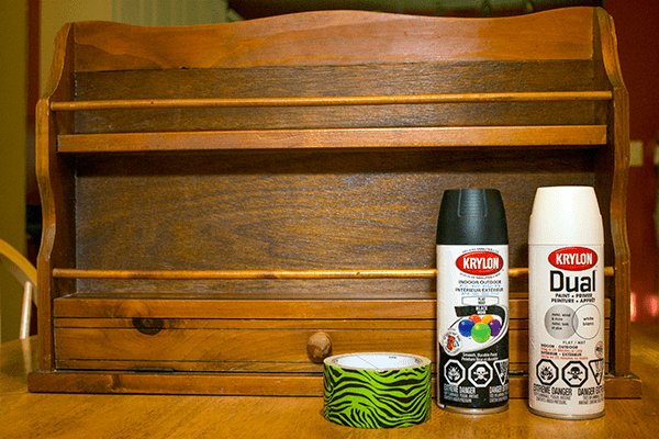 Upcycle An Old Spice Rack And Turn It Into A Stylish Nail Polish Rack With A Little Paint And Duck Tape