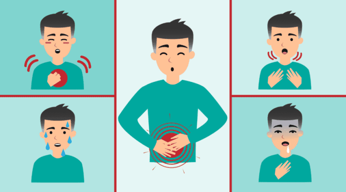 These are just some of the common signs and symptoms. However, some people don't experience any symptoms.