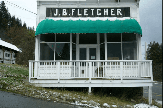 J.B. Fletcher Store in Ainsworth, B.C. - the first and largest General Store and mining supply establishment on Kootenay Lake BC, built in the 1890's.