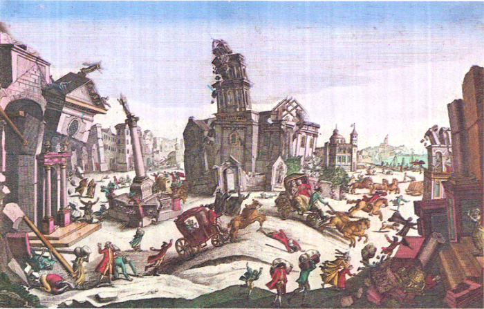 Reggio, Calabria, Italy: Effects of the 5 February 1783 earthquake, the first in a series of shocks spread out over two months.