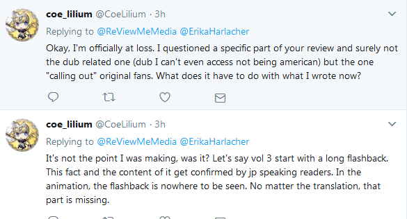 Fan translation and decisions regarding the Fate/Apocrypha anime adaptations are NOT the same thing, but you THINK they are!