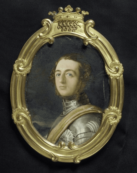 Henry de La Poer Beresford, 3rd Marquess of Waterford, dressed in Eglinton armour, by Robert Thorburn (1840). Victoria & Albert Museum.