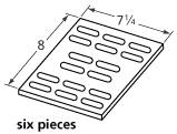 Members mark and other grills often use these large ceramic plates to conduct heat and create an even grilling surface.