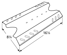 Replacement heat shield for members mark gas grills from sams club: BQ05046-6 BQ05046-6A BQ06042-1 BQ06043-1 also BBQ Pro, Kenmore and Outdoor Gourmet