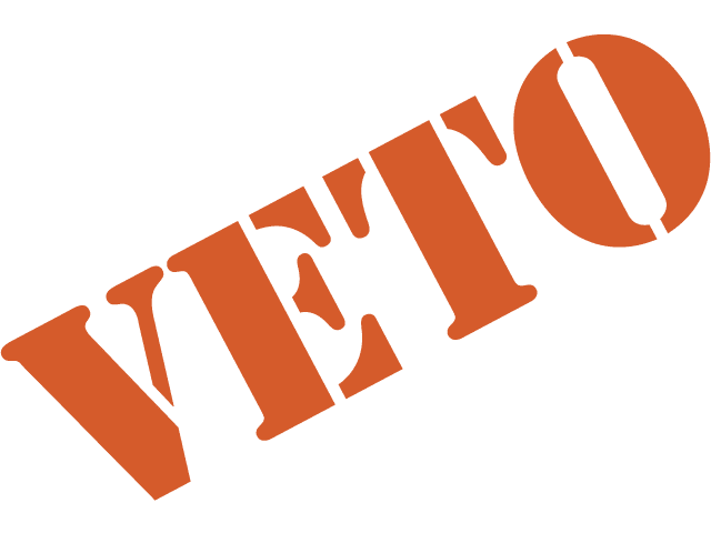 VETO--As for the French president, he cannot stop legislation, but can only impede its progress. And the American president can have his vetoes overridden. However, presidential veto overrides are rare.