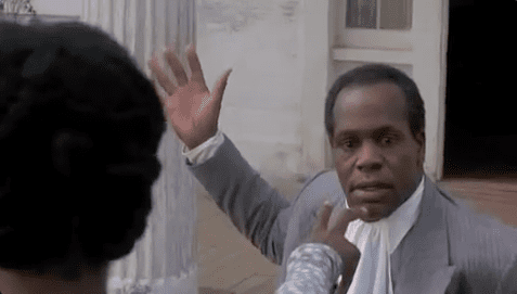 In the movie, The Color Purple, "Mister," who is threatening to hit Celie, hesitates in a frightful stupor as she mystically points her fingers at him and utters a sober warning.