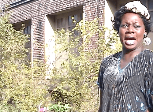 This actress is portraying a wily Ma Rainey after she has just thrashed a man, on Beale Street, with a metal garbage can top. Known for her music and brawling, Rainey was also said to be a practitioner of Hoodoo magic.