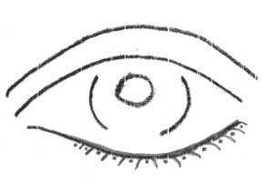 ... place tiny dots of kohl between your bottom lashes as close as possible to your lash line