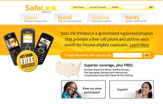 SafeLink provides free phones for low income families and free cell phone service low income families.