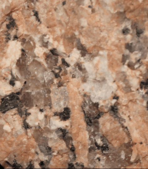 Major Granitic Minerals in the Enchanted Rock: Grey-Quartz... Pink-Orthoclase... White- Plagioclase... Black-Hornblende