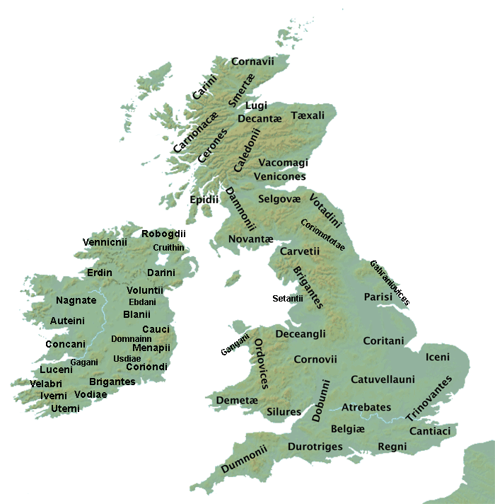 The inhabitants of ancient Ireland and Britain were a patchwork of tribes with shared language and culture.