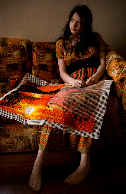 Don't be put-off latch-hooking by thinking it's old-fashioned - you can do all kinds of modern designs if you like, or perhaps recreate song lyrics, TV characters, book covers, famous logos, favourite singers and more!