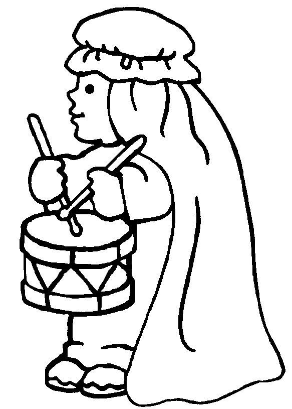 little drummer boy alone