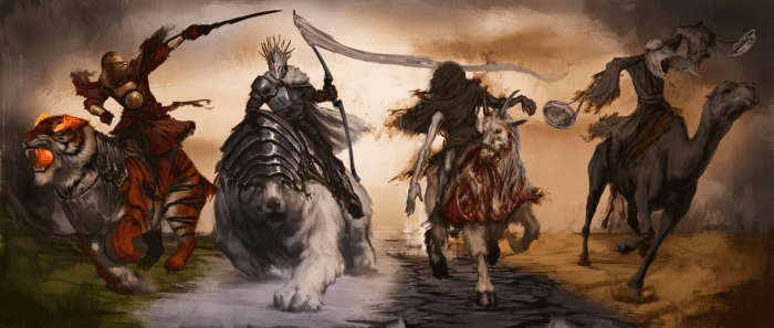 I know they're not "horses" per say, but it looks cool, and I love the imagery connected with each one's meaning