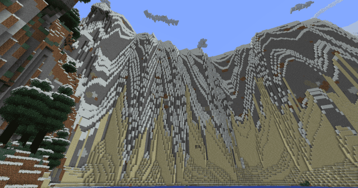 Alps are absolutely massive and one of the cooler types of terrain... but they can also somehow pull sand from a nearby beach halfway up their sides.