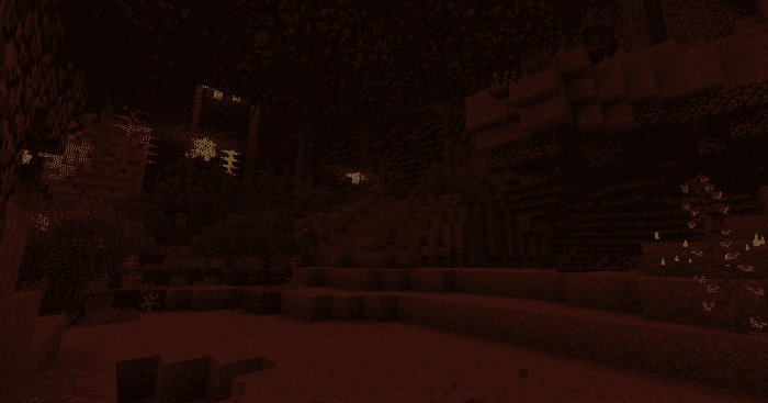 Biomes O' Plenty's Nether upgrades are possibly the best part of the mod, and really help make this horrible place shine.
