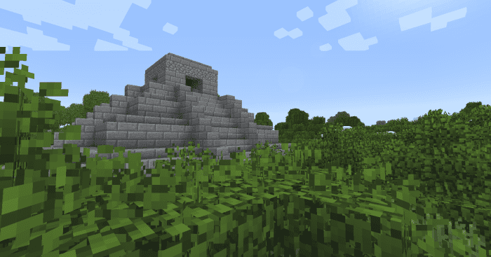 Temples are quite rare, and provide lucky explorers with a good source of ancient pottery and figurines.
