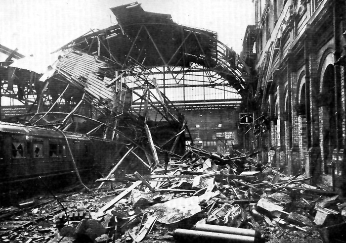 King's Cross station found itself on the receiving end of Goering's venom. No matter, things would soon be back to normal, even if passengers had to 'walk the planks' to get to their platforrms