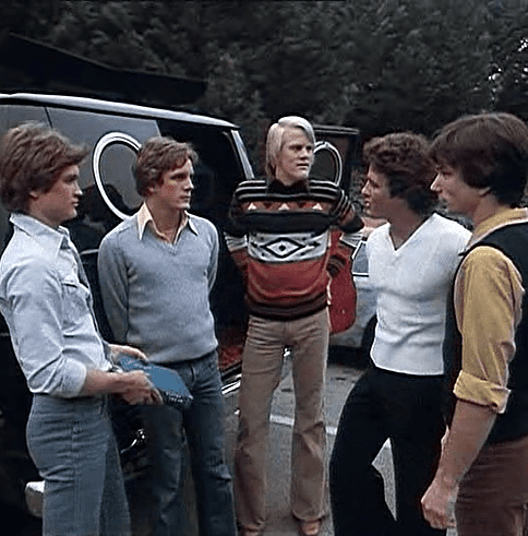 Left to Right: Mark, Bruce, Paul, Craig and David. You can tell which are the dominant males by their sweaters.