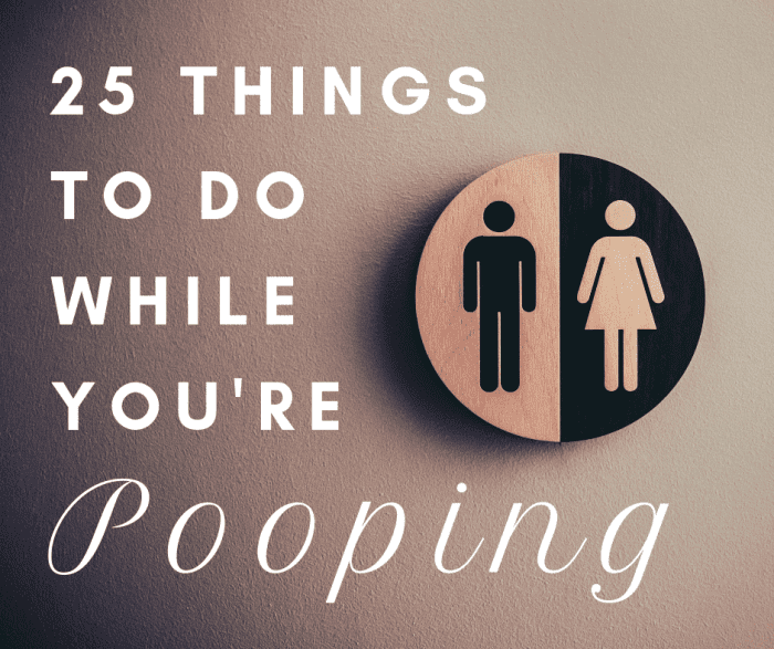 25 Things to Do While You Are Pooping LetterPile