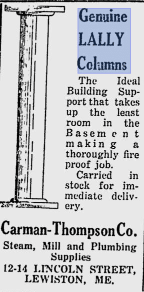 Perusing a newspaper ad from April 22, 1922 (in public domain).