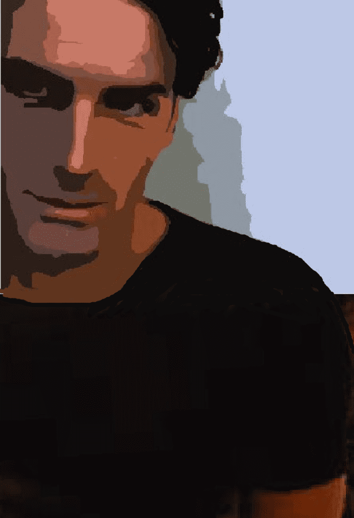I imagine how all my characters look, and I create visuals of them to help make them "come alive." This visual demonstrates how I imagined Harvey Wilson, hero of Silver: Waves of Transgression.